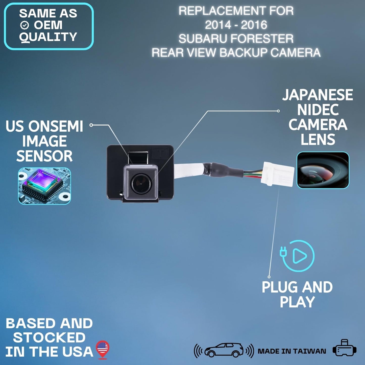 Backup Camera Replaces for 14-16 Subaru Forester 86267SG000