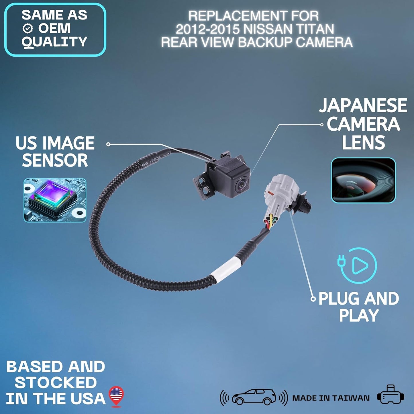 Backup Camera Replaces for 12-15 Nissan Titan 28442-9FM1A