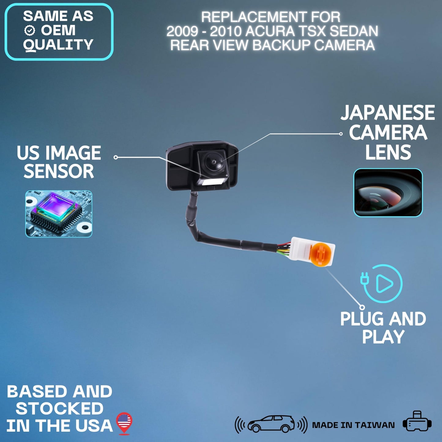 Backup Camera Replaces for 09-10 Acura TSX 39530-TL0-G01