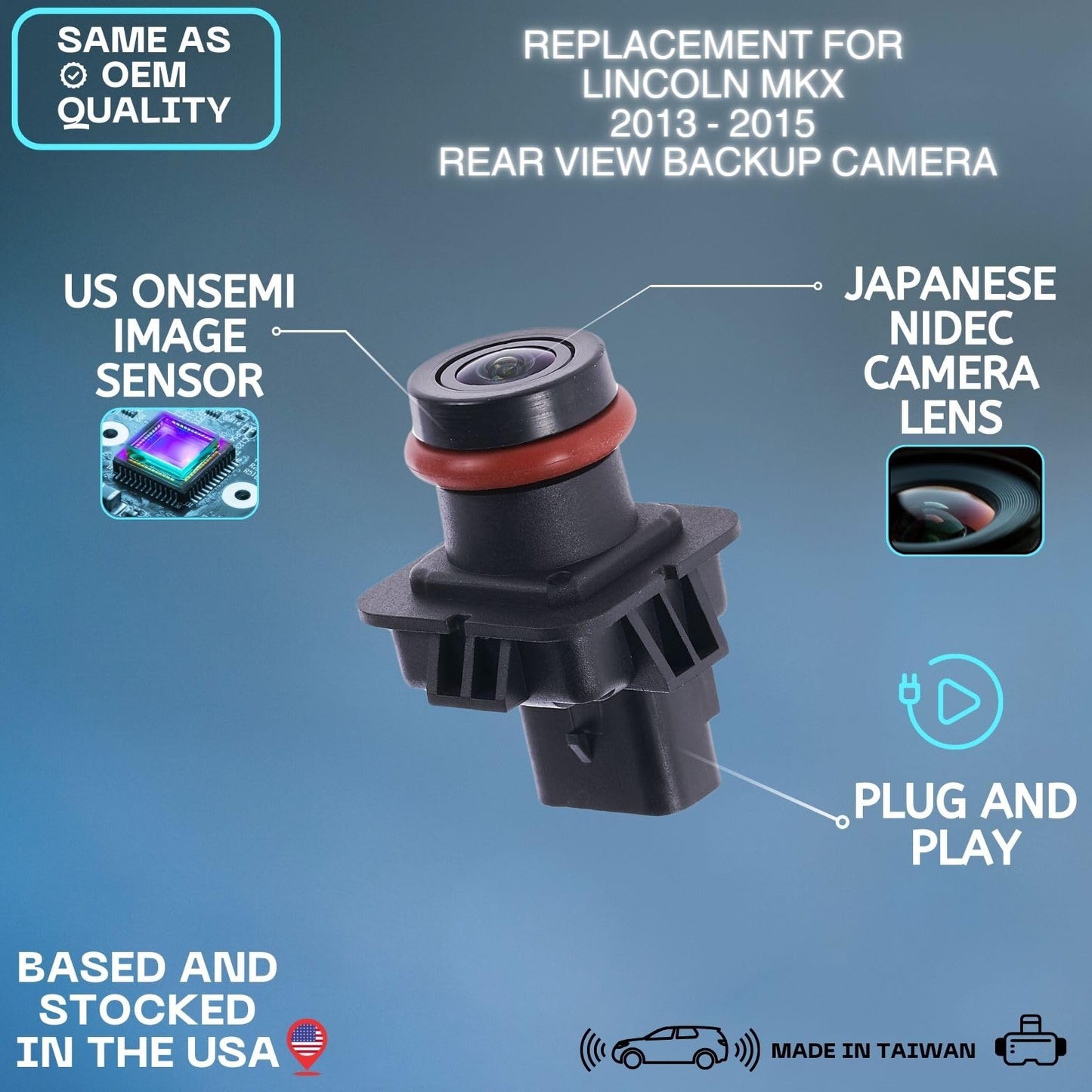 Backup Camera Replaces for 2013 2014 2015 Lincoln MKX