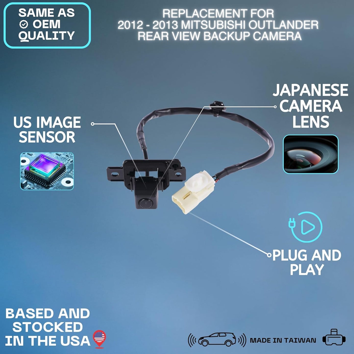 Backup Camera Replaces for 12-13 Mitsubishi Outlander 8781A058
