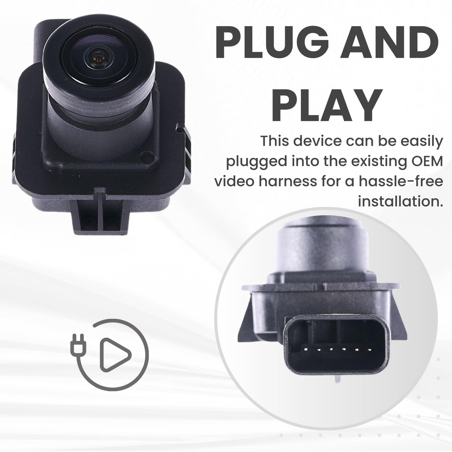 Backup Camera Replaces for 17-20 Ford Fusion FUSION POLICE HS7Z-19G490-D/F/A