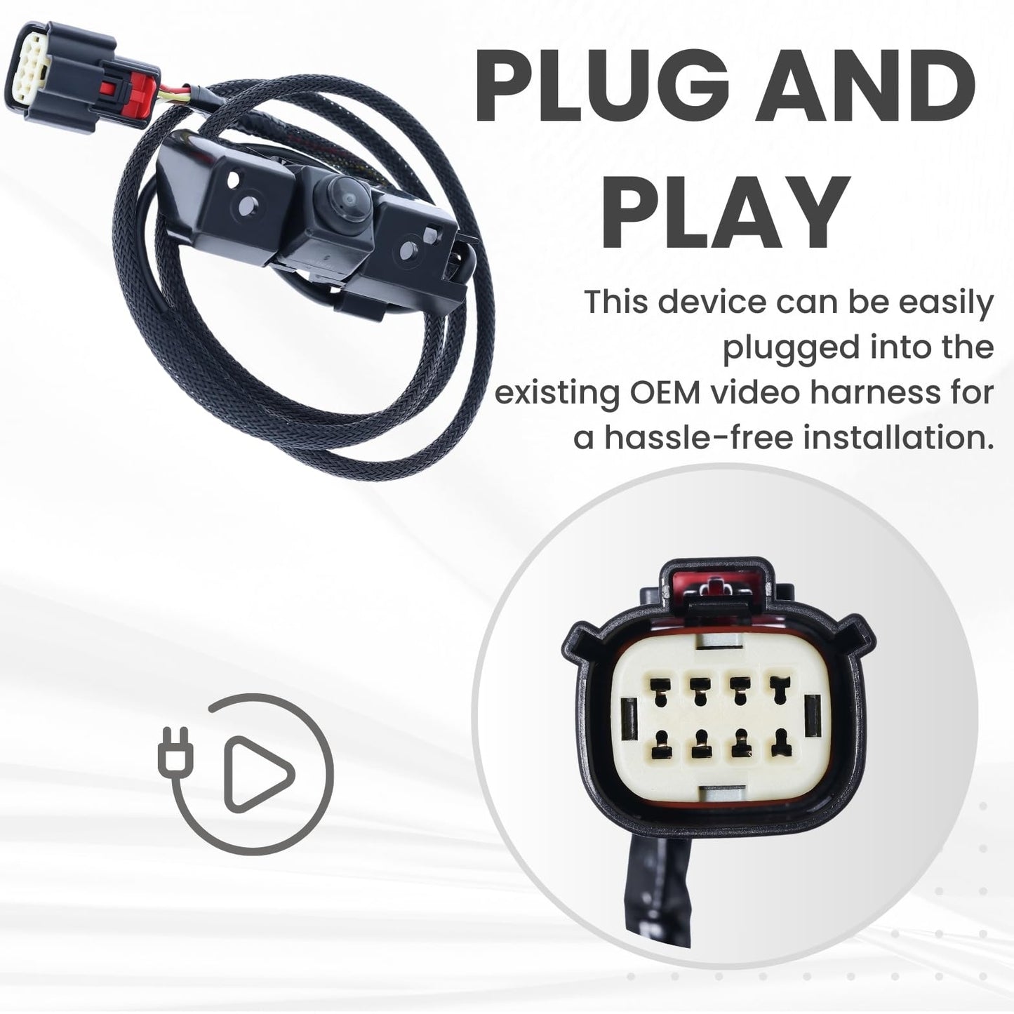 Backup Camera Replaces for 16-19 GM SIERRA DENALI SILVERADO 84079952 23244435