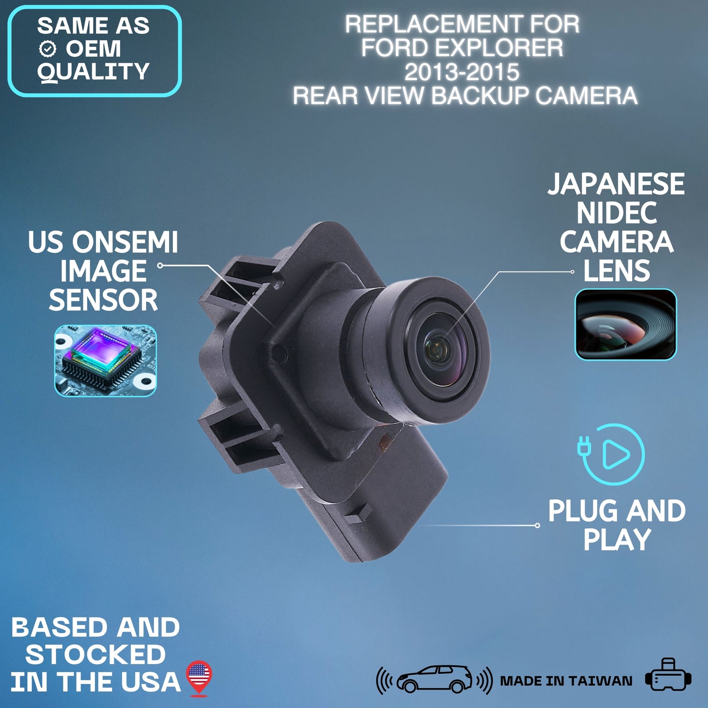 Backup Camera Replaces for 2013 2014 2015 Ford Explorer