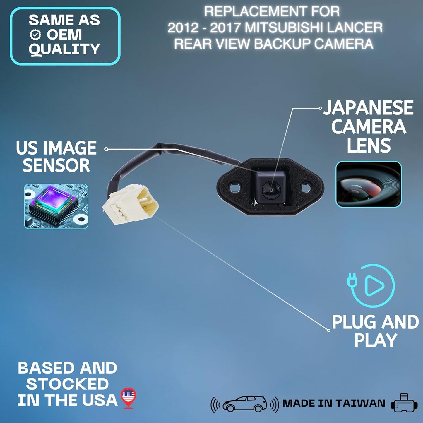 Backup Camera Replaces for 08-17 Mitsubishi Lancer 8781A062 8781A053