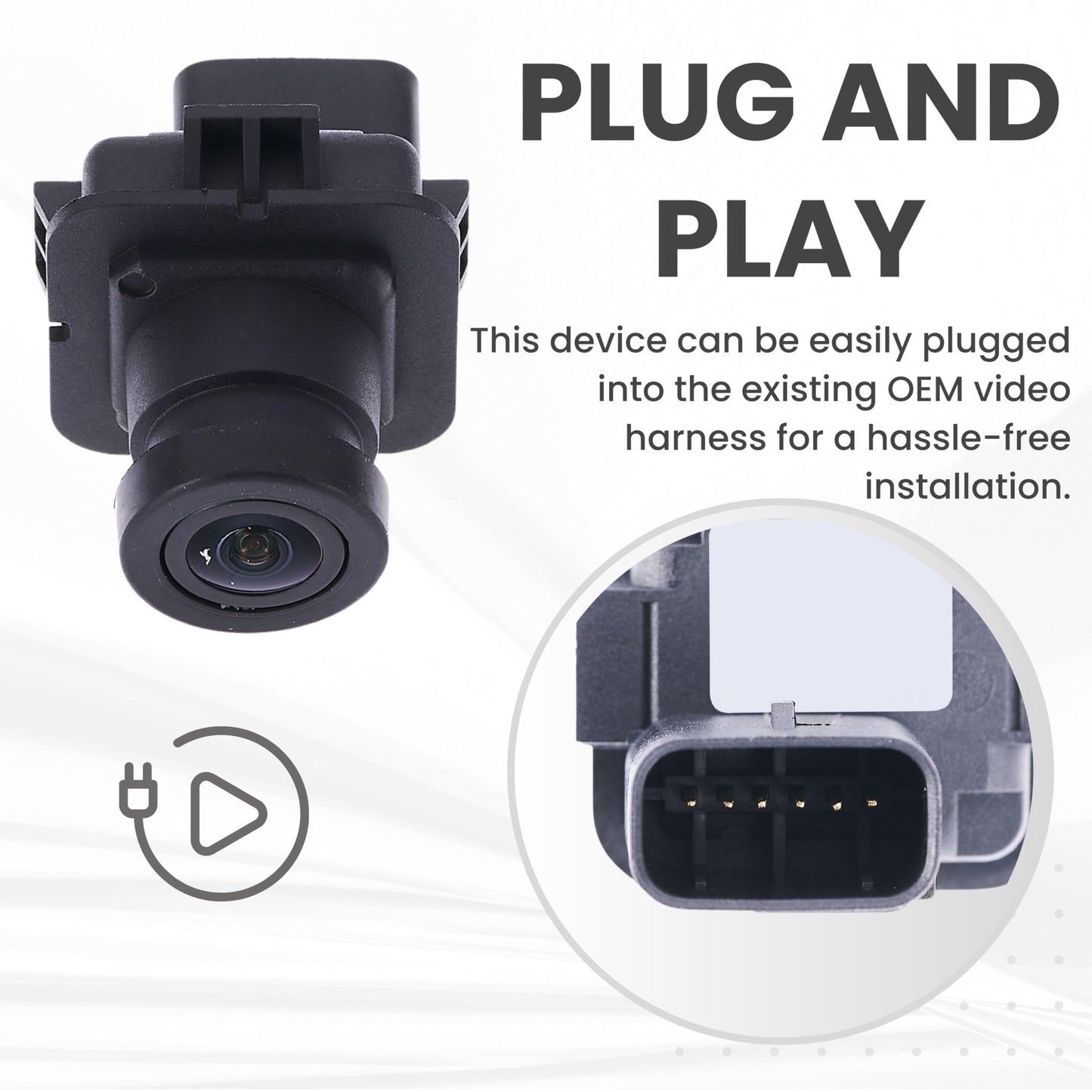 Backup Camera Replaces for 15-19 Lincoln MKC EJ7Z-19G490-A EJ7T-19G490-AC