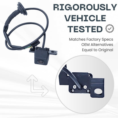Backup Camera Replaces for 2009 2010 2011 2012 2013 2014 Hyundai Genesis Sedan OE Part # 95760-3M060, 95760-3M050, 95760-3M000, 95760-3M061, 95760-3M200