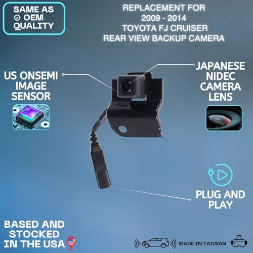 Backup Camera Replaces for 09-14 Toyota FJ Cruiser 86790-35040