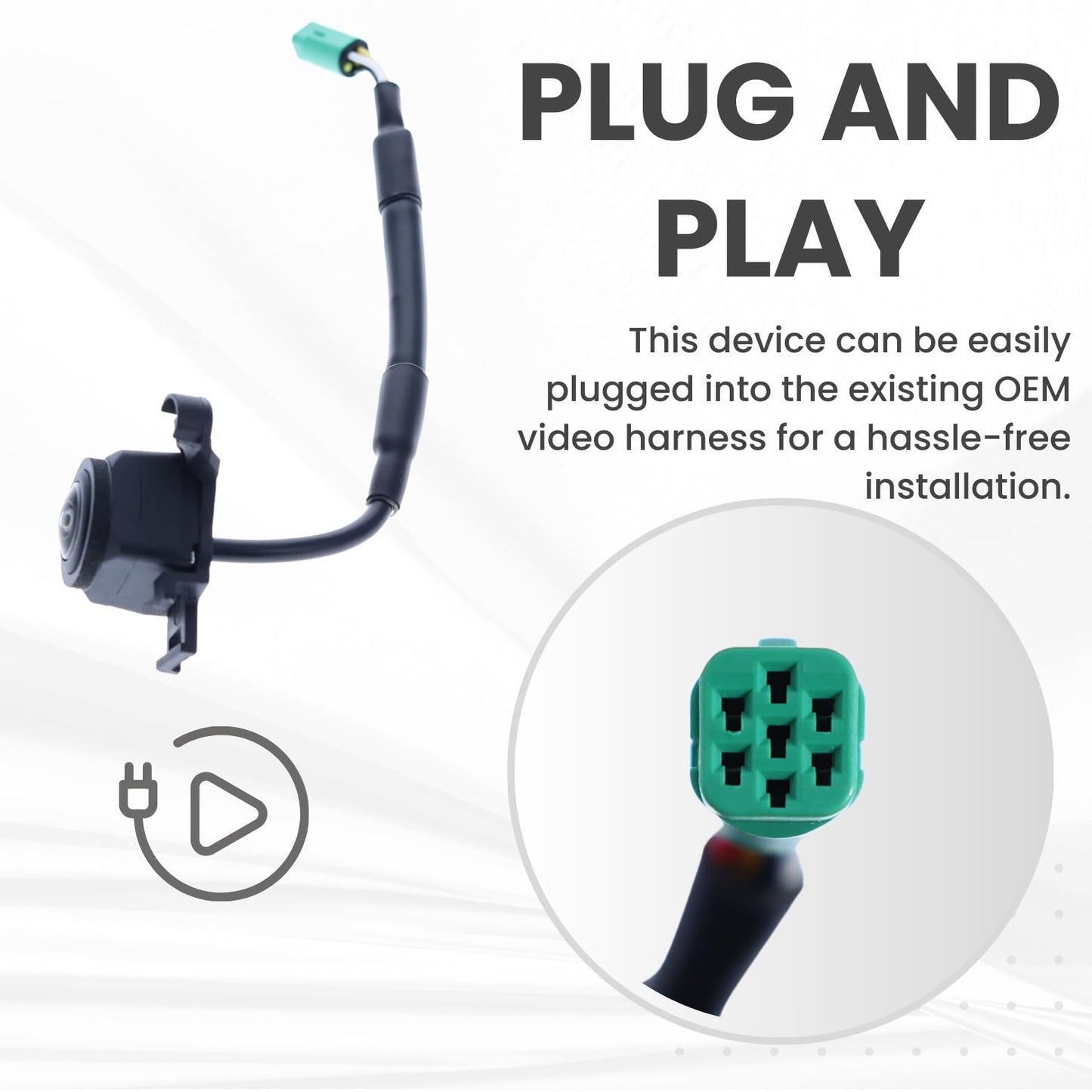 Backup Camera Replaces for 2018 2019 2020 TOYOTA CAMRY/HYBRID Left Side View