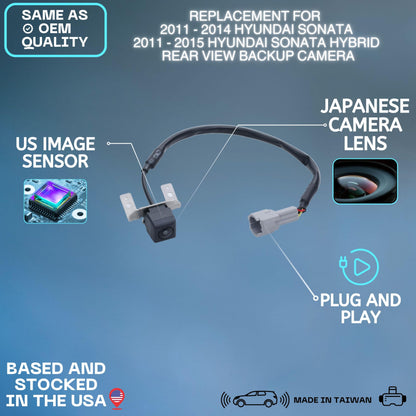 Backup Camera Replaces for 2011-2014 Hyundai Sonata | 2011-2015 Hybrid