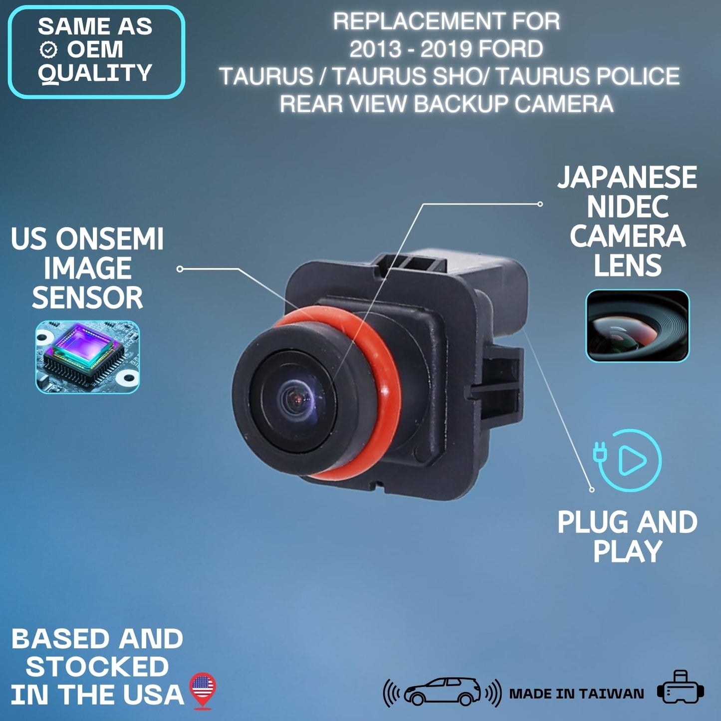 Backup Camera Replaces for 13-19 Ford TAURUS EG1Z-19G490-A DG1Z-19G490-A