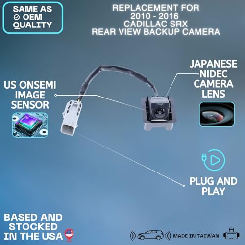 Backup Camera Replaces for 2010 2011 2012 2013 2014 2015 2016 CADILLAC SRX