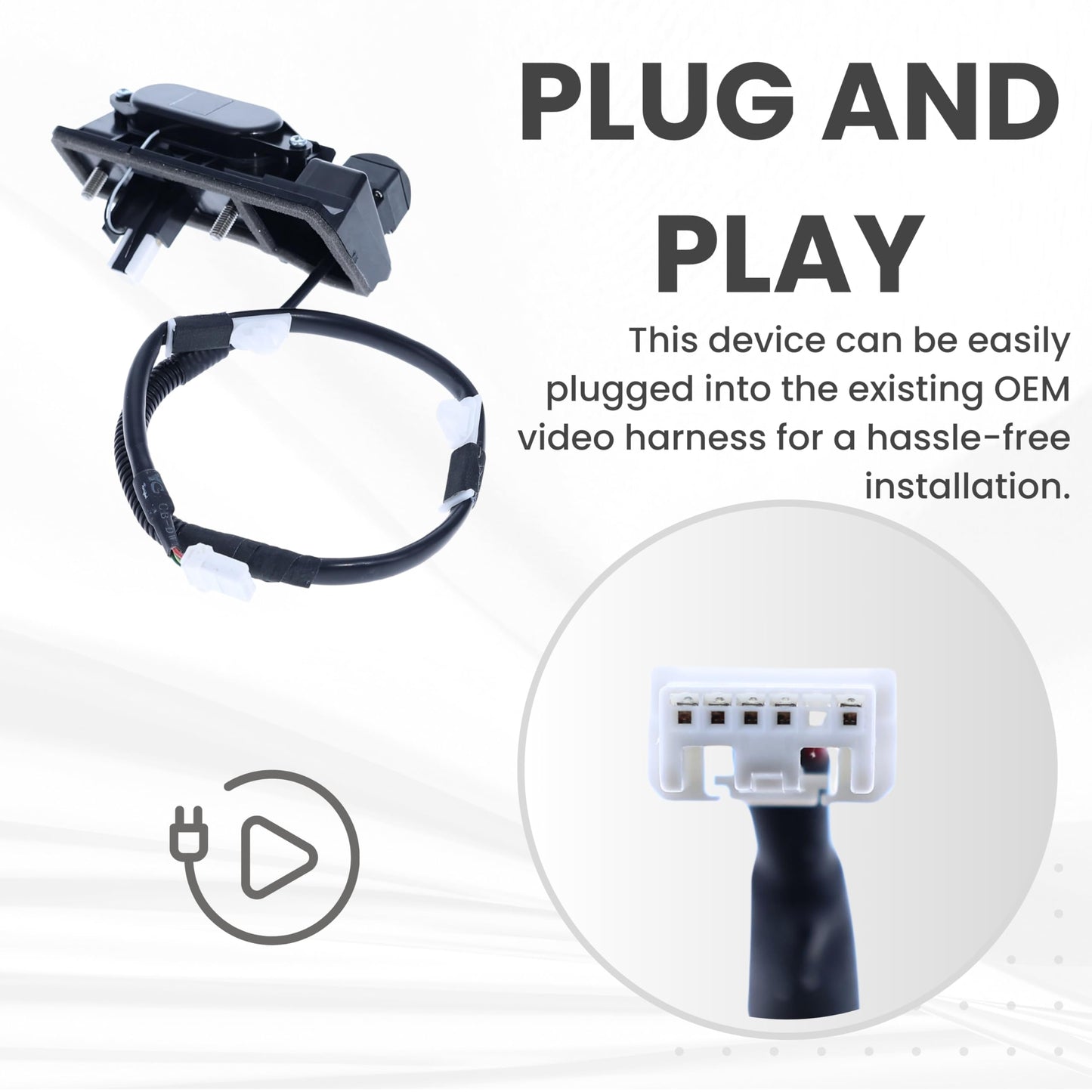 Backup Camera Replaces for Honda Odyssey Manual / Power Liftgate w/o Navigation