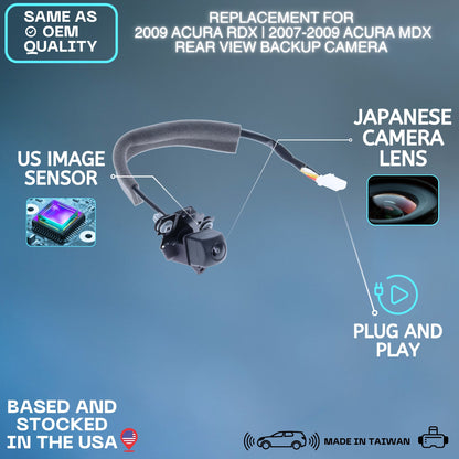 Backup Camera Replaces for 2009 Acura RDX | 2007 2008 2009 Acura MDX OE Part # 39530STXA02 39530STXA01 (39530-STX-A02, 39530-STX-A01)