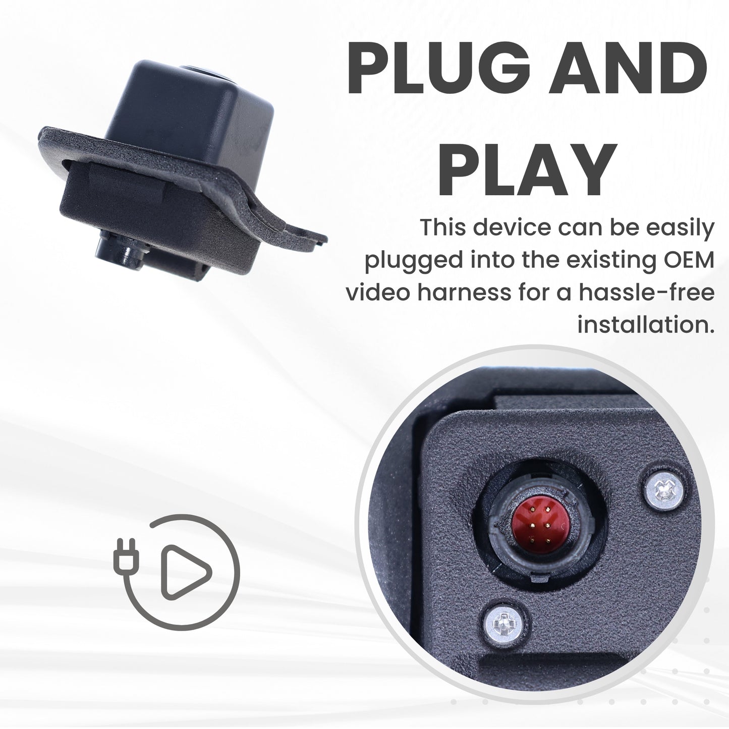 Backup Camera Replaces for Mercedes-Benz 2010 2011 ML450 Hybrid | 2006 2007 2008 2009 2010 2011 M-Class OE Part # 1648201697 1648200497