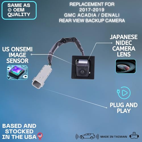 Backup Camera Replaces for 17-19 GMC ACADIA/DENALI 23132328