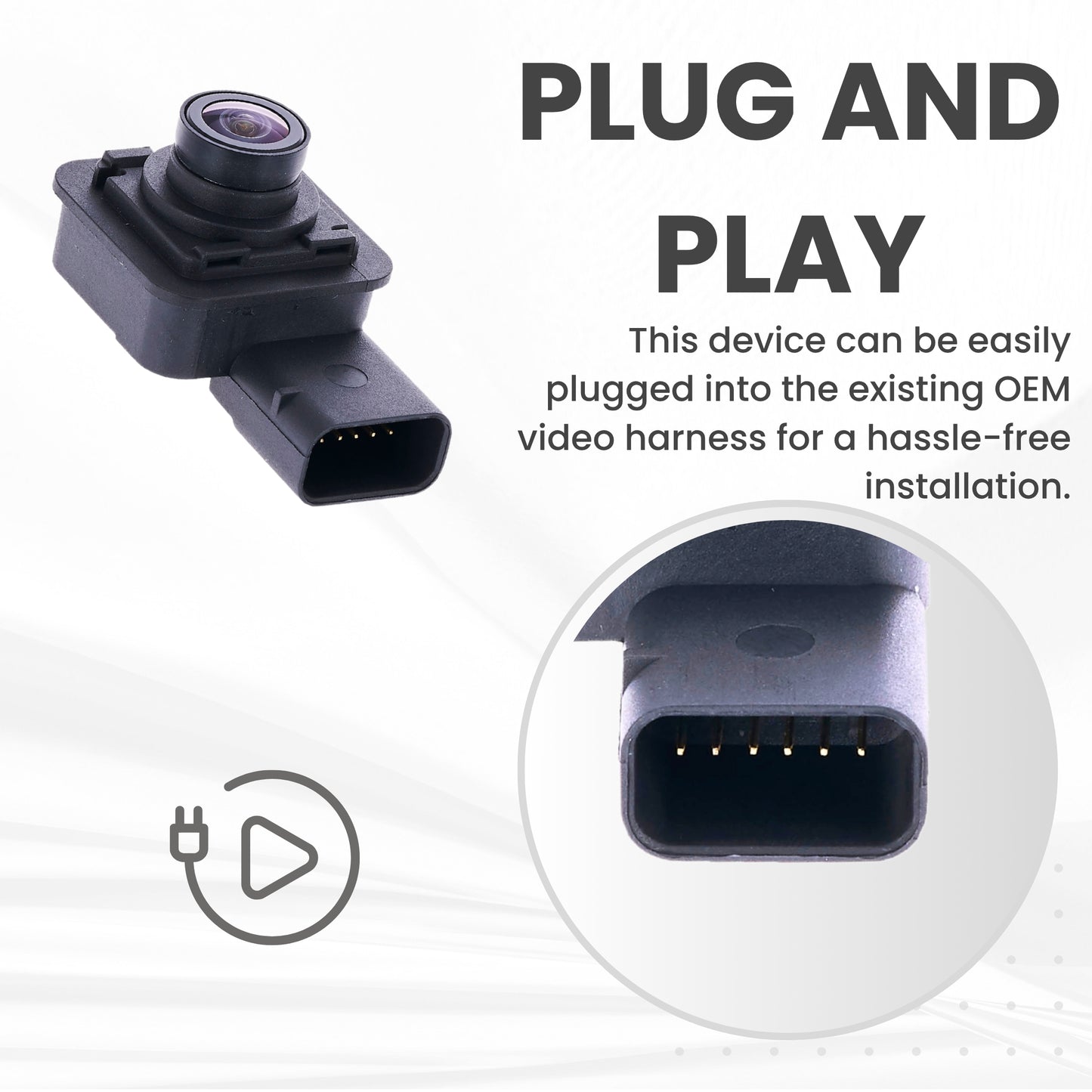 Backup Camera Replaces for 2016 2017 2018 2019 2020 Lincoln MKX OE Part # F2GZ19G490C F2GZ-19G490-C
