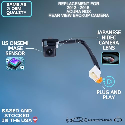 Backup Camera Replaces for 2013 2014 2015 ACURA RDX OE Part # 39530TX4A01