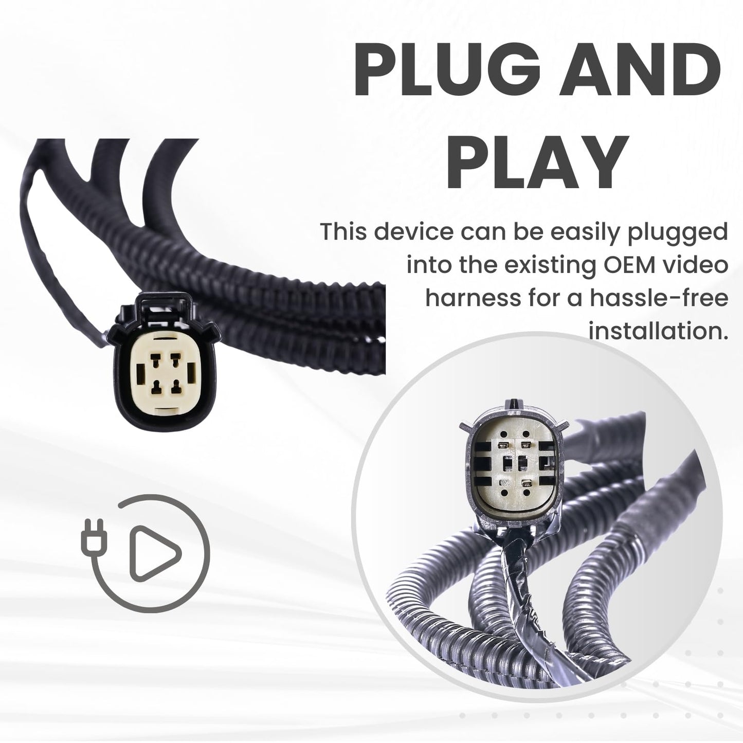 Backup Camera Replaces for GM 2007-2013 Silverado/Sierra 1500 | 2009-2013 Silverado/Sierra 1500 Hybrid | 2011-2014 Silverado/Sierra 2500/3500 Pickup OE Part # 23146157, 20837341, 20986601