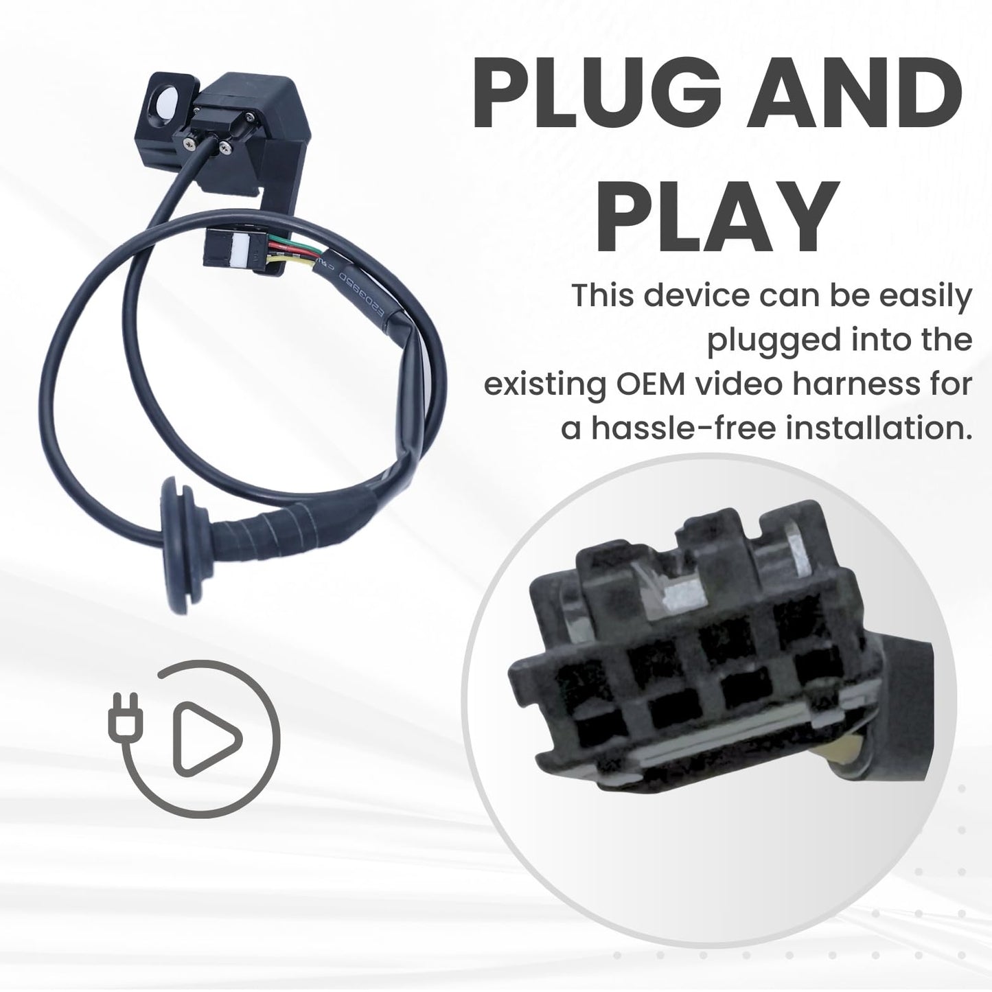 Backup Camera Replaces for 2009 2010 2011 2012 2013 2014 Hyundai Genesis Sedan OE Part # 95760-3M060, 95760-3M050, 95760-3M000, 95760-3M061, 95760-3M200