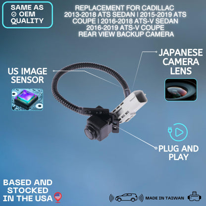 Backup Camera Replaces for 13-19 Cadillac ATS ATS-V 23386282 20976983