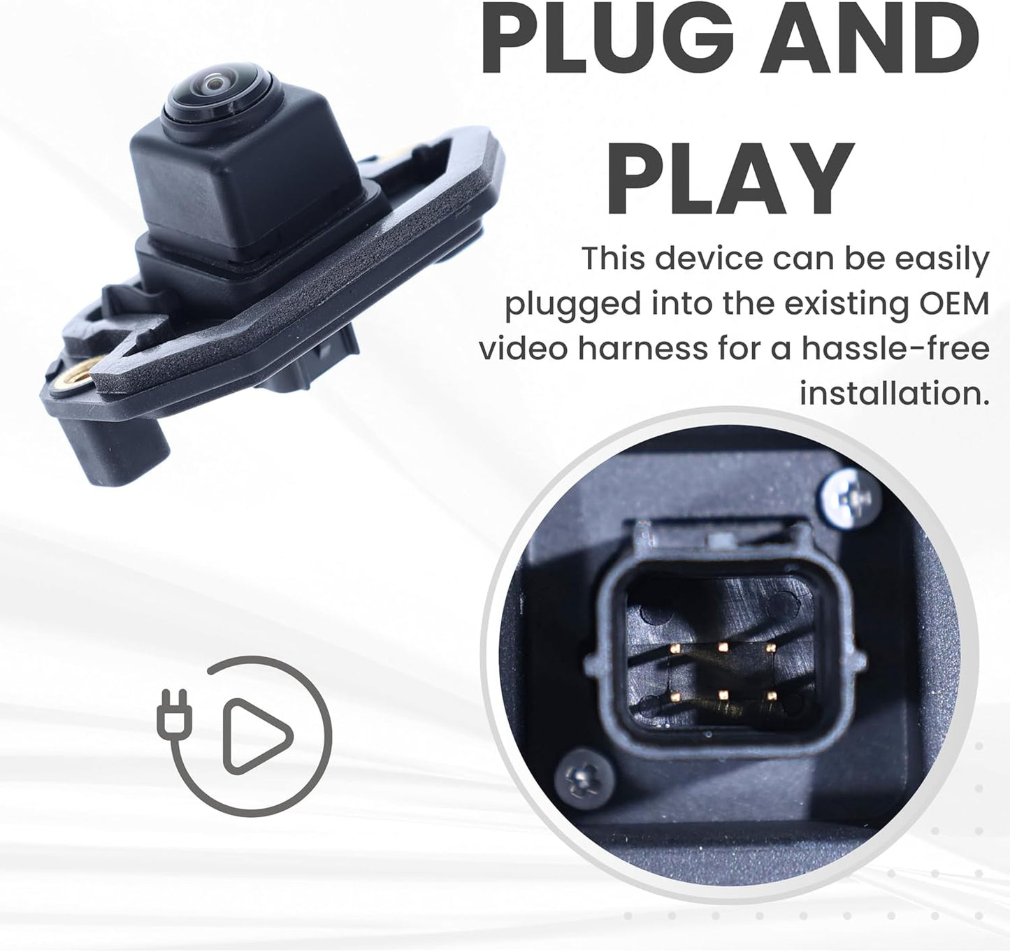 Backup Camera Replaces for 2018 2019 2020 2021 2022 2023 Nissan Kicks SR Model OE Part # 284425RA2A 284425RA0A 284425RA3C 284425RA3A (28442-5RA2A 28442-5RA0A 28442-5RA3C 28442-5RA3A)