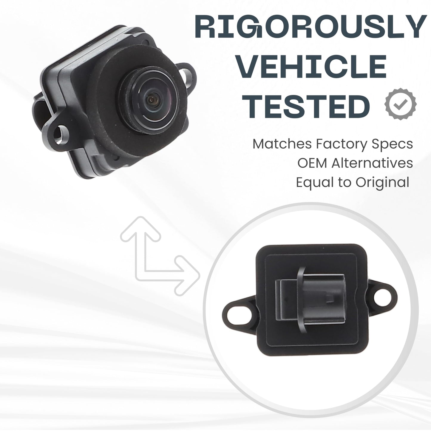 Backup Camera Replaces for 2017-2024 Alfa Romeo Giulia | 2017-2022 Giulia Quadrifoglio OE Part # 68505325AA 00505383650 68300393AA 00505620950