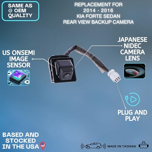 Backup Camera Replaces for 14-16 Kia FORTE 95760A7000