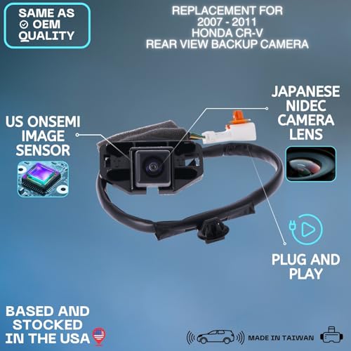 Backup Camera Replaces for 07-11 Honda CR-V 39530-SWA-E01