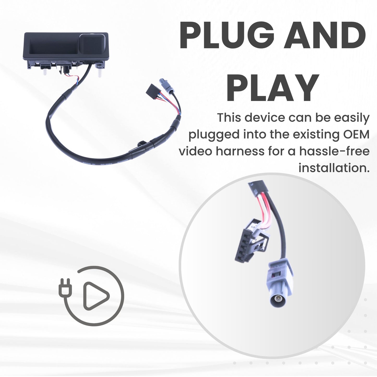 Backup Camera Replaces for 2016 2017 2018 2019 Volkswagen Passat Release Switch OE Part # 561827566D9B9 561980121B 561827566C 561827566D