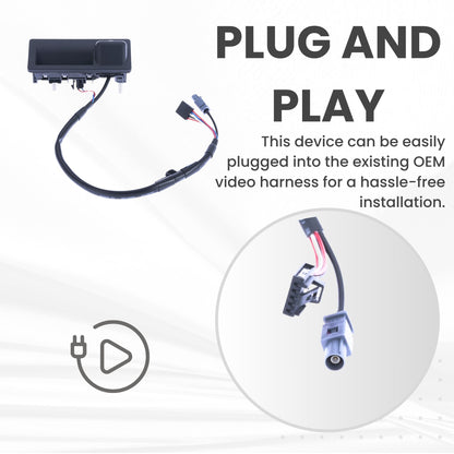 Backup Camera Replaces for 2016 2017 2018 2019 Volkswagen Passat Release Switch OE Part # 561827566D9B9 561980121B 561827566C 561827566D
