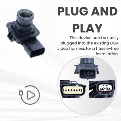 Backup Camera Replaces for 2017 2018 2019 2020 2021 2022 Ford Super Duty Trailer Park Assist Camera Kit OE Part # JC3Z19G490H HC3Z19G490G HC3Z19G490R JC3Z19G490B JC3Z19G490D