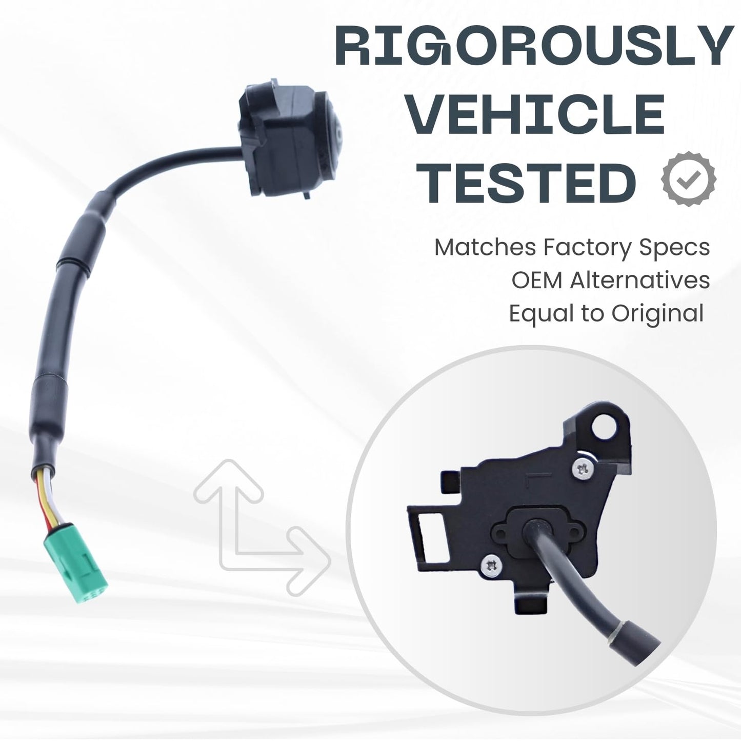 Backup Camera Replaces for 2018 2019 2020 TOYOTA CAMRY/HYBRID Left Side View