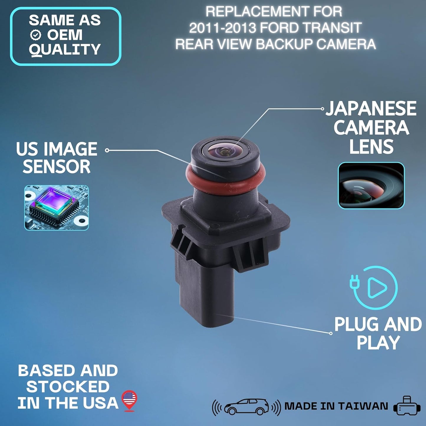 Backup Camera Replaces for 11-13 Ford Transit BT1Z-19G490-A