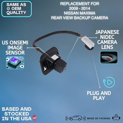 Backup Camera Replaces for 09-14 Nissan Maxima 28442-9N00B 28442-9N00A