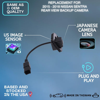 Backup Camera Replaces for 2015 2016 2017 2018 NISSAN SENTRA