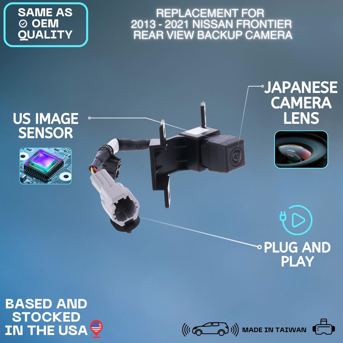 Backup Camera Replaces for 13-19 Nissan Frontier 28442-9BF2A 28442-9BF0A/3A