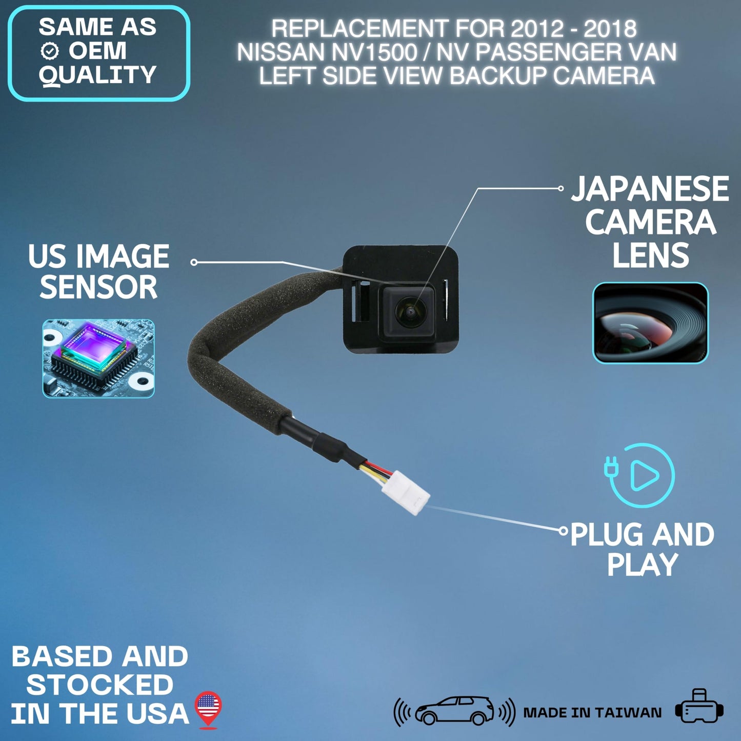 Backup Camera Replaces for 12-18 Nissan NV1500 28442-1PA0A