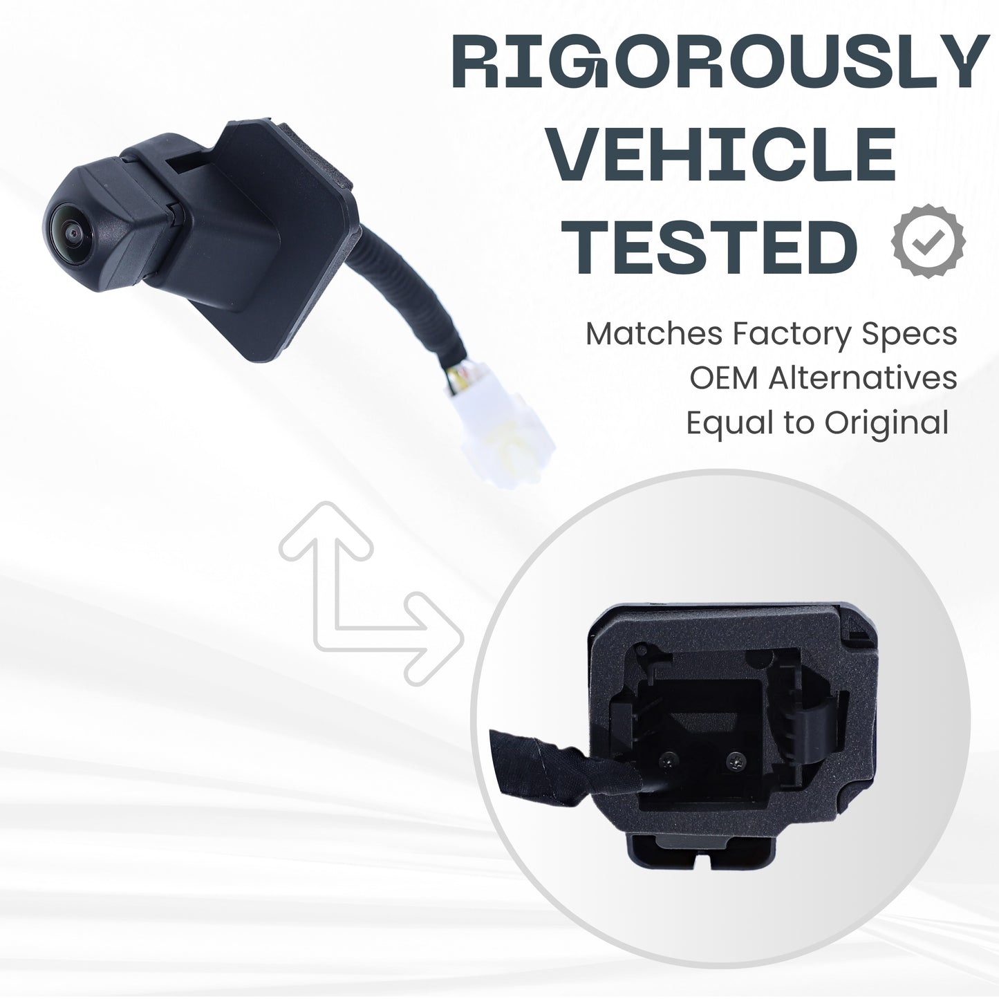 Backup Camera Replaces for 2018 2019 2020 Honda Fit OE Part # 39530T5RA21, 39530T5RA11 (39530-T5R-A21, 39530-T5R-A11)