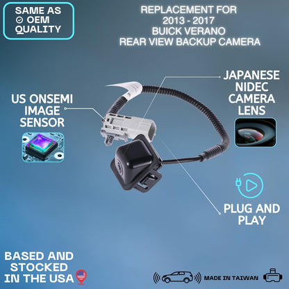 Backup Camera Replaces for 13-17 Buick Verano 84192898 22806051