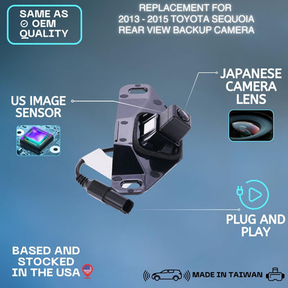 Backup Camera Replaces for 2013 2014 2015 TOYOTA SEQUOIA OE Part# 867900C010