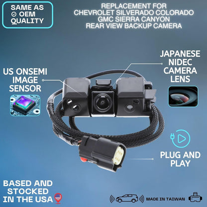 Backup Camera Replaces for 2014 to 2022 Chevrolet Silverado GMC Sierra CANYON