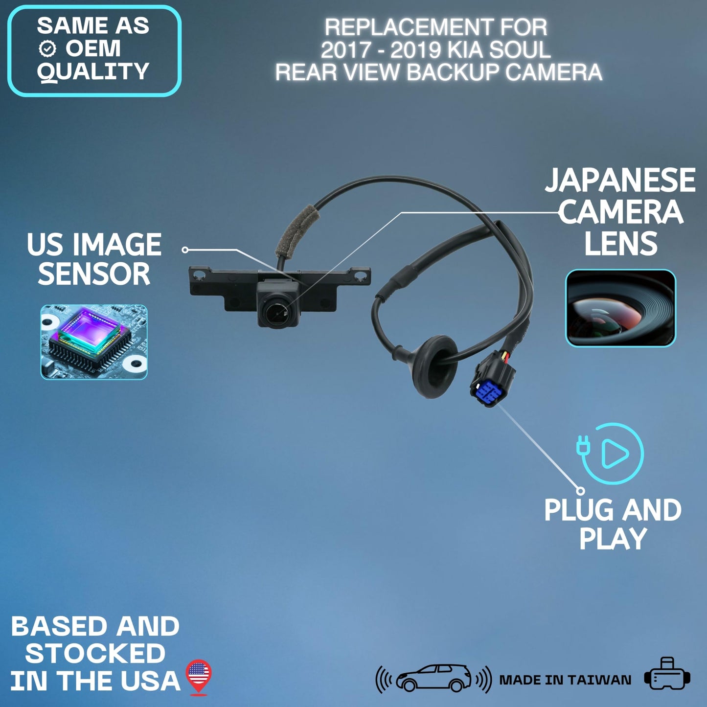 Backup Camera Replaces for 17-19 Kia Soul 95760B2010