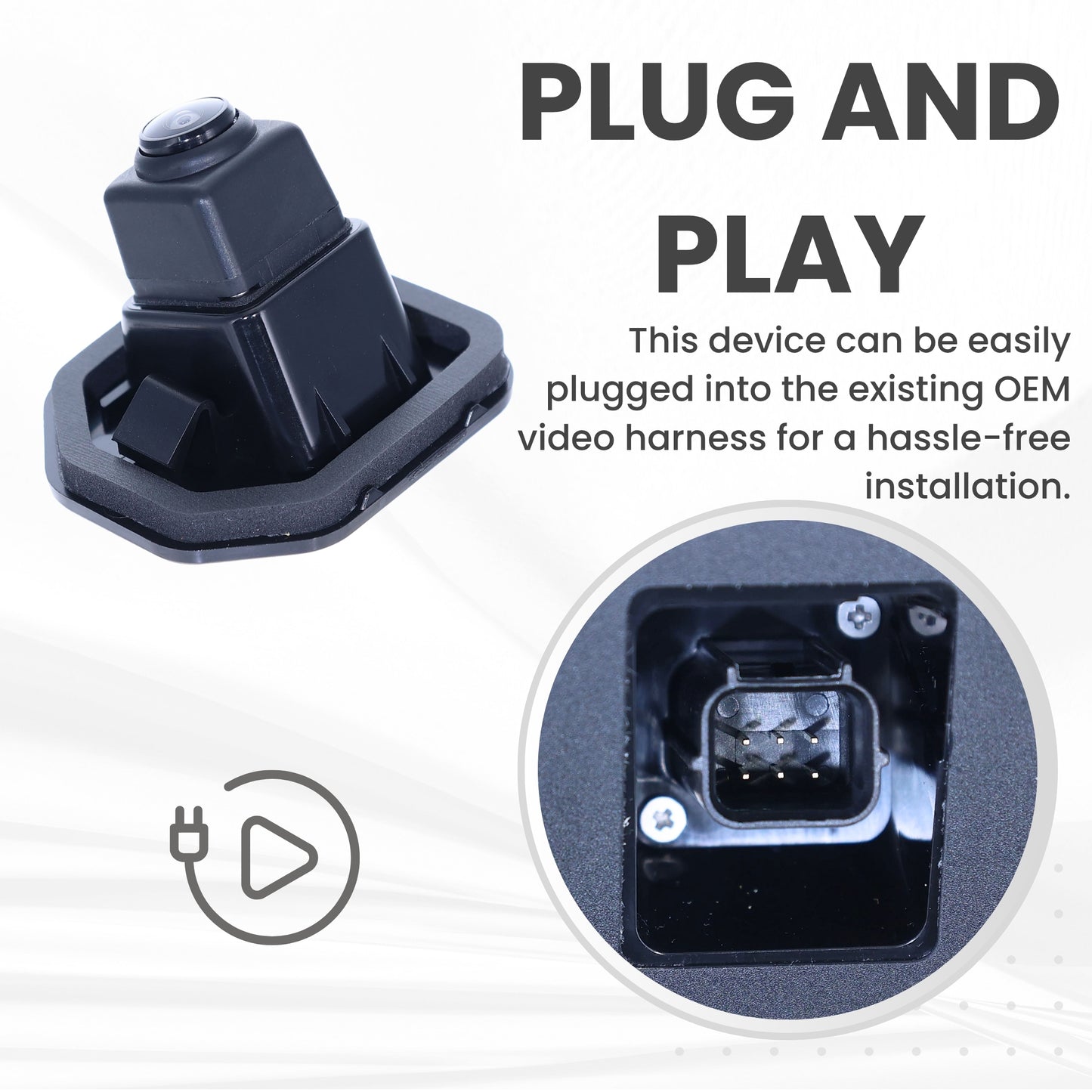 Backup Camera Replaces for Nissan 2014-2016 Rogue SV Model w/o Premium Pkg | 2017-2020 Rogue w/o AVM | 2017-2019 Rogue Hybrid w/o AVM OE Part # 284429TB0D 284429TB0A 284429TB0B 284429TB0C 284429TB1C