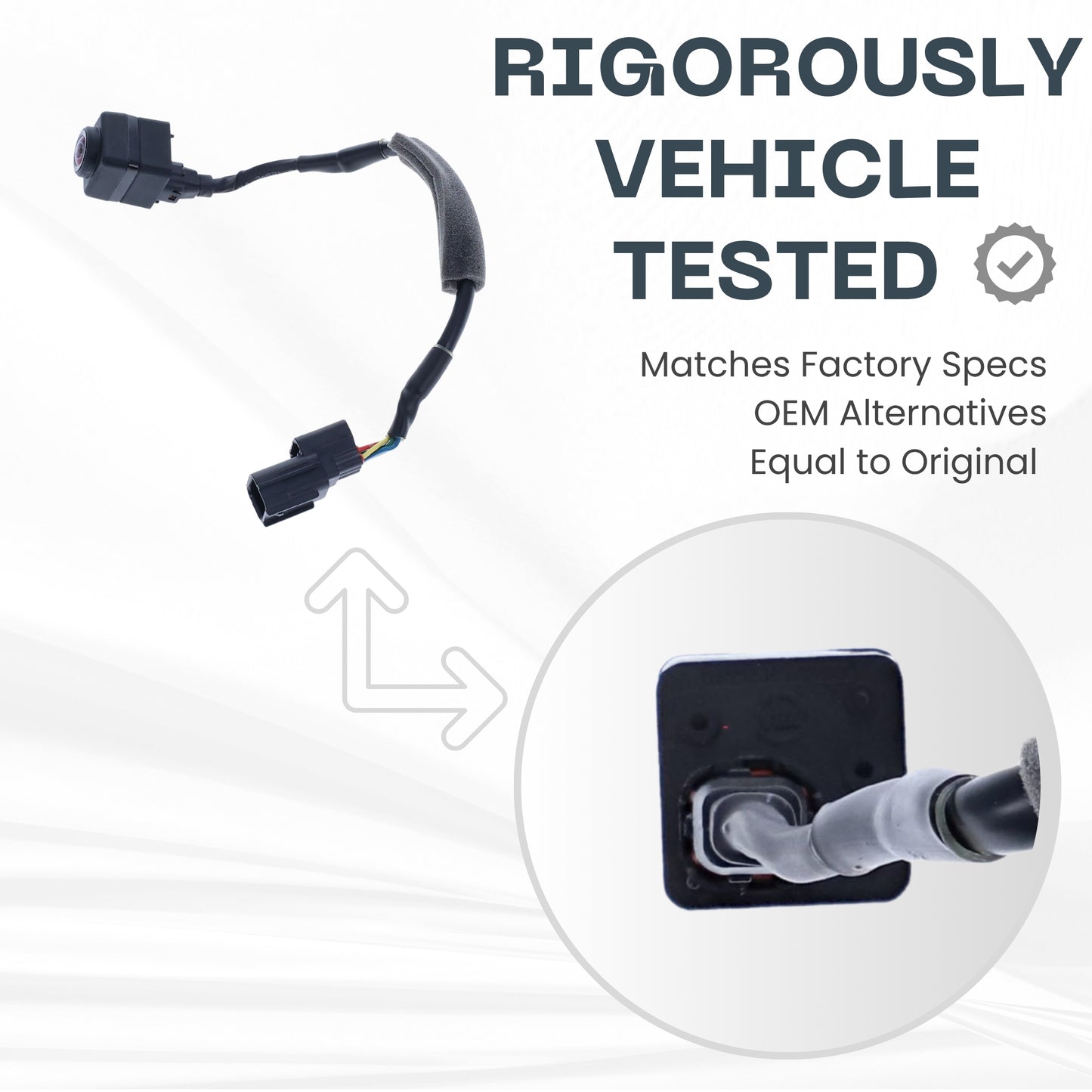 Right Side View Backup Camera Replaces for Honda Civic 2016-2021 Sedan / 2017-2021 Hatchback 2016-2020 Coupe / 2020-2021 Type-R OE Part # 36580TBAA01 36580TBGA01 (36580-TBA-A01 36580-TBG-A01)