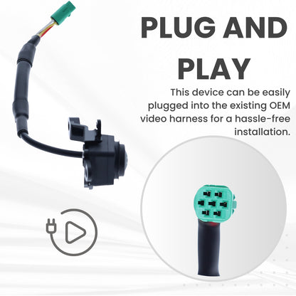 Right Side View Backup Camera Replaces for 2022 Toyota Highlander OE Part # 867900E440 86790-0E440