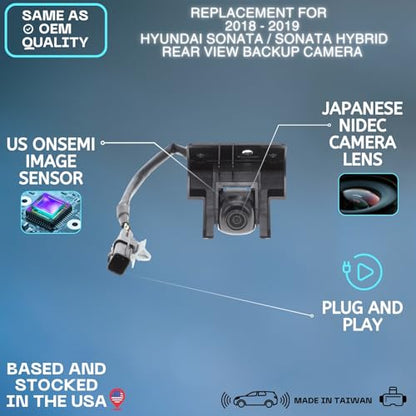 Backup Camera Replaces for 2018 2019 HYUNDAI SONATA / SONATA HYBRID