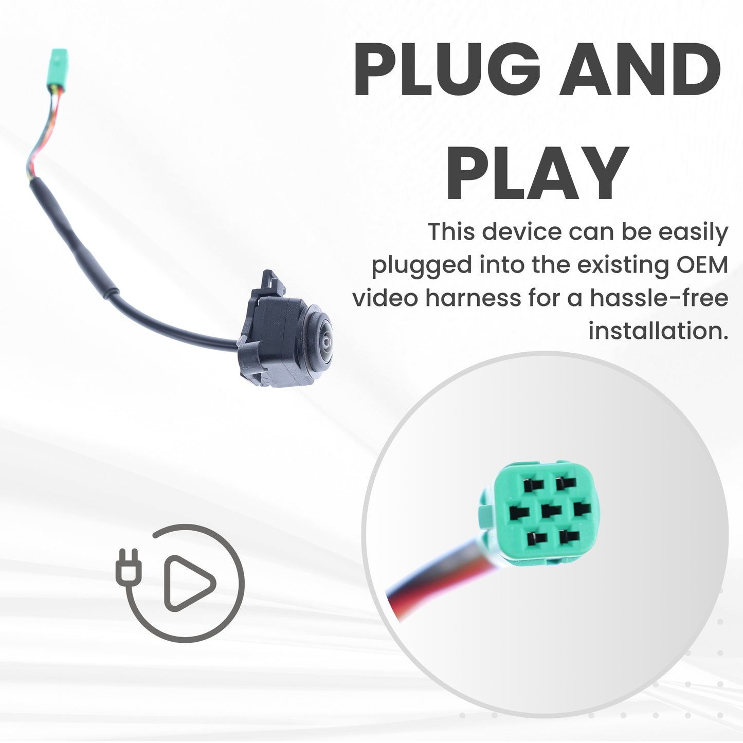 Left Side View Backup Camera Replaces for 2021 2022 2023 2024 Toyota Camry North America Built/Camry Hybrid OE Part # 8679006180 86790-06180