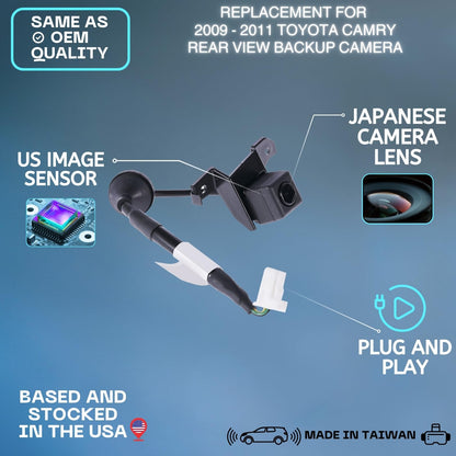 Backup Camera Replaces for 2009 2010 2011 TOYOTA CAMRY OE Part# 8679033060