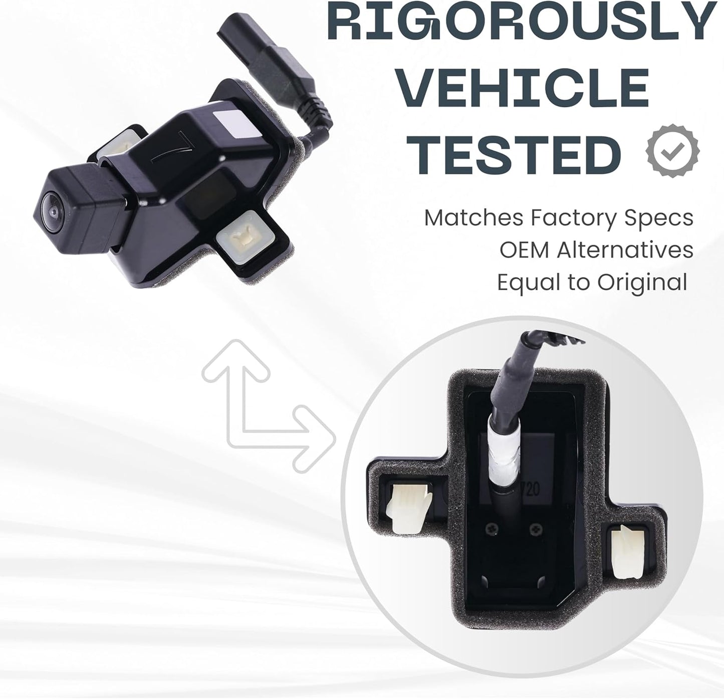 Backup Camera Replaces for 2016 2017 2018 2019 2020 2021 2022 2023 2024 Toyota 4Runner w/o AVM OE Part # 86790-35061 (8679035061)